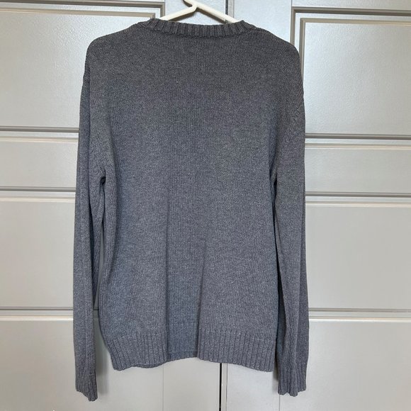 VINTAGE 90s Men's Cherokee sweater in gray sz S - Picture 2 of 7